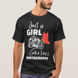 Frauen nur ein Mädchen, das Fotografiebild für Lie T-Shirt