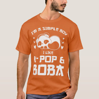 Frauen Nur ein Mädchen, das k-Pop & boba Bubble Li T-Shirt