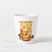 Frauen nur ein Mädchen, das Spitz Lieben Milchtasse (Vorderseite)