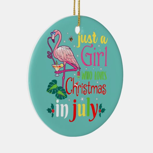 Frauen nur ein Mädchen, das Weihnachten im Juli Li Keramik Ornament (Rechts)