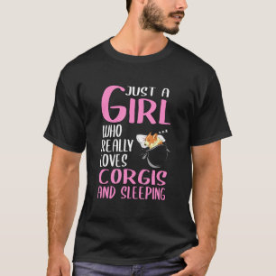 Frauen nur ein Mädchen, das wirklich Corgis und Sl T-Shirt