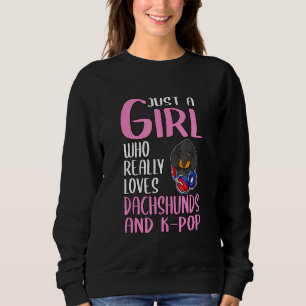 Frauen Nur Ein Mädchen Das Wirklich Dachshunde Lie Sweatshirt