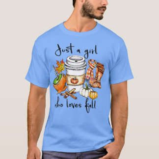 Frauen nur ein Mädchen, die Lieben fallen Gewürzpu T-Shirt