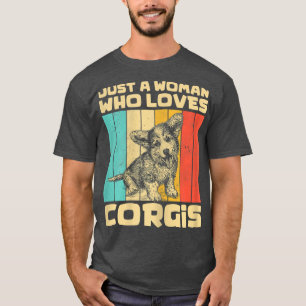 Frauen nur eine Frau, die Corgis Vintag Corgis Lie T-Shirt