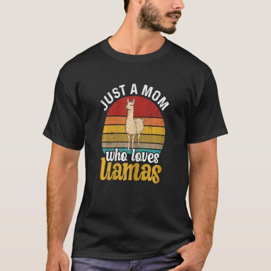 Frauen nur eine Mama, die Lieben Llamas Zitat für T-Shirt (Vorderseite)
