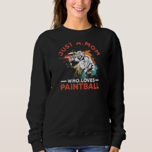 Frauen nur eine Mama, die Paintball für ein Paintb Sweatshirt