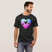 Frauen oder Mädchen Huhn und Küken T-Shirt (Vorne ganz)