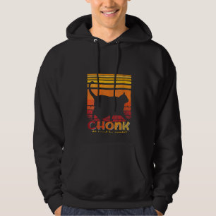 Frauen Oh Lord He Coming Chonk Scale Cat Meme Meme Hoodie