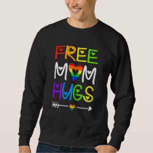 Frauen ohne Mama Hugs Regenbogen Herzblut Pride Mo Sweatshirt