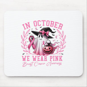 Frauen Oktober Wir tragen rosa Brustkrebs-Bewussts Mousepad