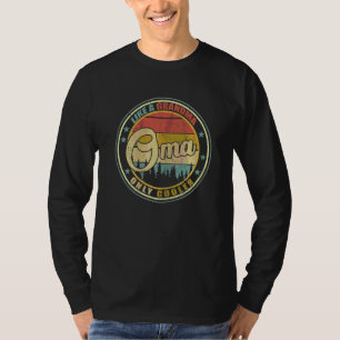 Frauen Oma Wie eine Oma, nur cooler Vintage-Motte T-Shirt