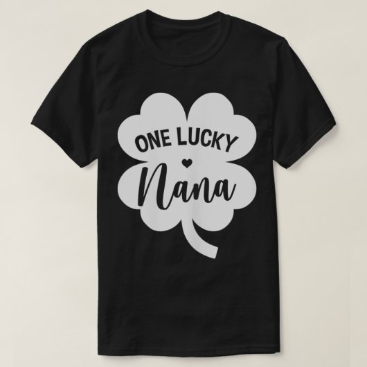 Frauen One Lucky Nana Kleeblatt Vierblättriges Kle T-Shirt (Design vorne)