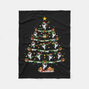 Frauen Orca Weihnachtsbaum Lichter Lustiges Meer T Fleecedecke