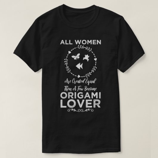 Frauen Origami Lover Funny Design für Geschenke T-Shirt (Design vorne)
