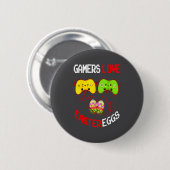 Frauen Oster-Ei-Spieler Button (Vorne & Hinten)