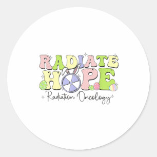 Frauen Osterbestrahlungsonkologie Retro-Radiologie Runder Aufkleber