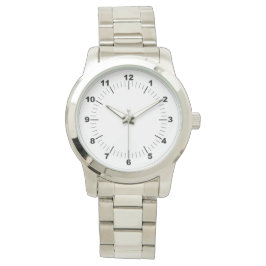 Frauen - Oversized Silver Bracelet Watch Armbanduhr