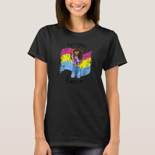 Frauen Pansexual Pride Scorpio Queen Zodiac Black T-Shirt