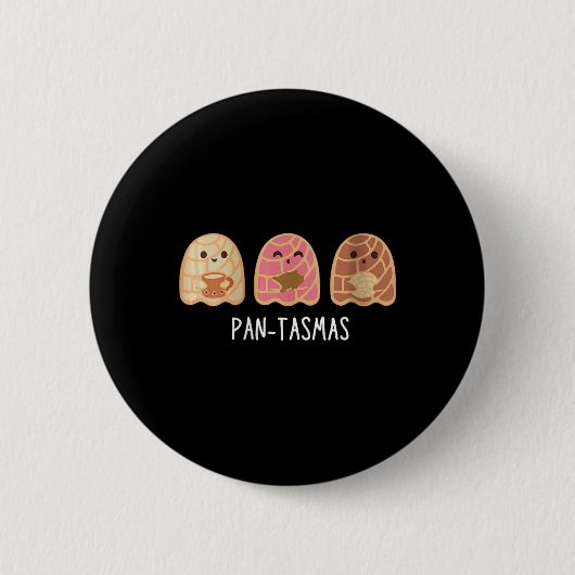 Frauen Pantasmas Ghost Funny Spooky Conchas Button (Vorderseite)