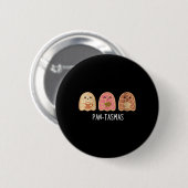Frauen Pantasmas Ghost Funny Spooky Conchas Button (Vorne & Hinten)