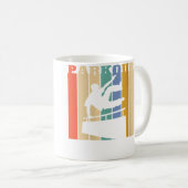 Frauen Parkour Kaffeetasse (VorderseiteRechts)