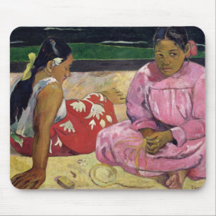 Frauen Paul Gauguins von Tahiti, auf dem Strand, Mousepad