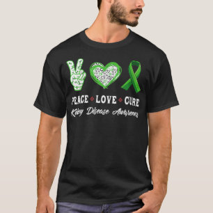 Frauen Peace Liebe heilen Nierenerkrankung Bewusst T-Shirt