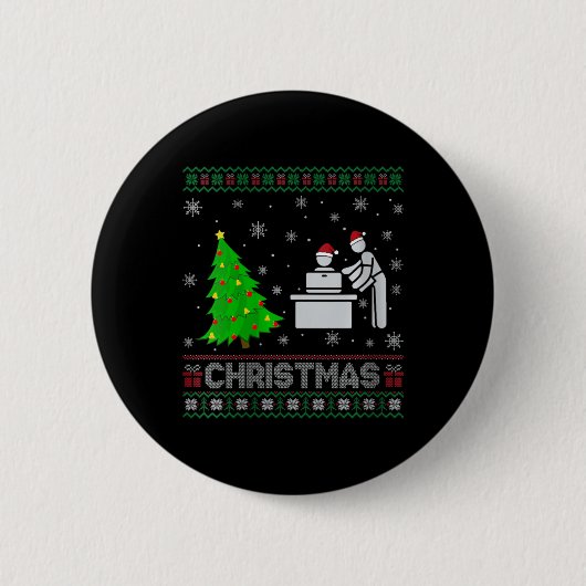 Frauen Personal Assistant Xmas Tree Lighting hässl Button (Vorderseite)