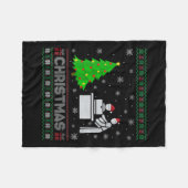 Frauen Personal Assistant Xmas Tree Lighting hässl Fleecedecke (Vorderseite (Horizontal))