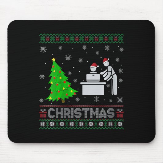 Frauen Personal Assistant Xmas Tree Lighting hässl Mousepad (Vorne)
