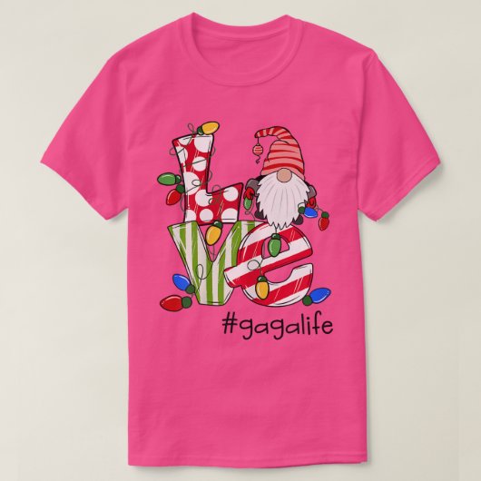 Frauen Personalisierte Liebe Gagalife Candy Gnome T-Shirt (Design vorne)