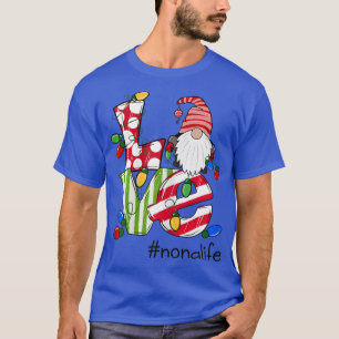 Frauen Personalisierte Liebe Nonalife Candy Gnome  T-Shirt