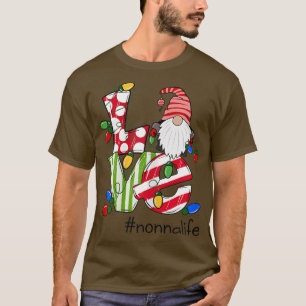 Frauen Personalisierte Liebe Nonnalife Candy Gnome T-Shirt