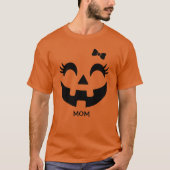 Frauen Personalisierter Niedlicher Jack O' Lantern T-Shirt (Vorderseite)