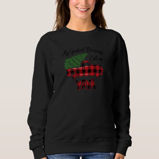 Frauen Personalized My Greatest Blessing Call Me Y Sweatshirt (Vorderseite)