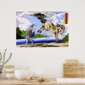 Frauen & Pferde Kuniyoshi Japanisch Kunstkunst Poster (Küche)