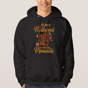 Frauen-Pflanze Seidenpflanze Rettet Monarch-Schmet Hoodie