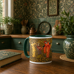 Frauen pflücken Äpfel von Burn-Jones Tasse