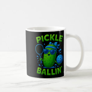 Frauen-Pickle-Ballin'-süßer-Pickle-Ball, lustiges Kaffeetasse