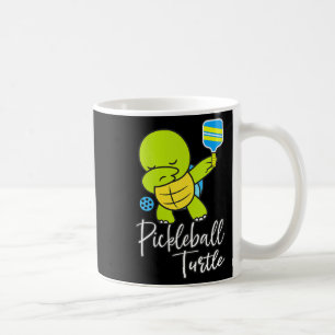 Frauen-Pickleball-Schildkröte lustiger Pickleball- Kaffeetasse