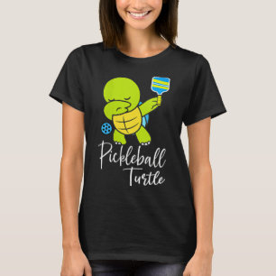 Frauen-Pickleball-Schildkröte lustiger Pickleball- T-Shirt