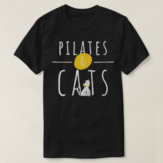 Frauen Pilates und Katzen Besitzer Lover Lehrer Te T-Shirt (Design vorne)