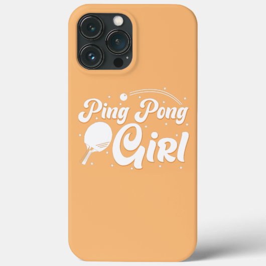 Frauen Ping Pong Girl Case-Mate iPhone Hülle (Rückseite)
