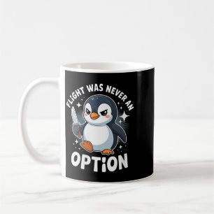 Frauen-Pinguin-Flug war eine Option Lustig Dunkel Kaffeetasse