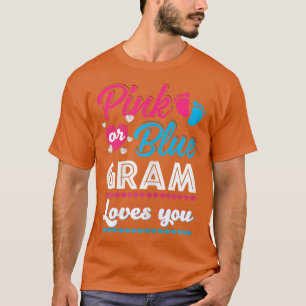 Frauen Pink oder Blue Gram Lieben Sie Geschlecht z T-Shirt