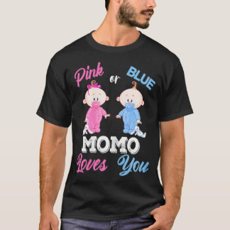 Frauen Pink oder Blue Momo Lieben Sie Geschlecht z T-Shirt