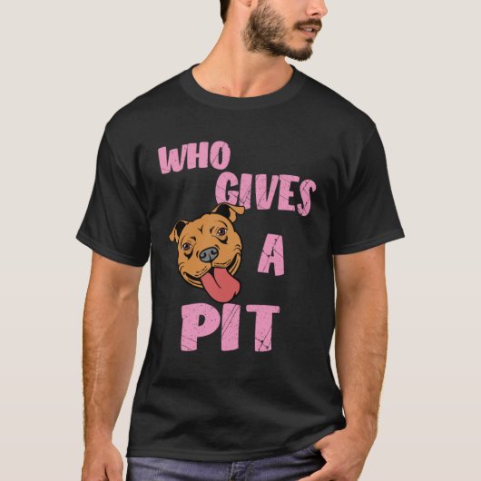 Frauen Pitbull Pit Bull, die eine Grube gibt T-Shirt (Vorderseite)
