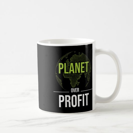Frauen Planet über Gewinn - Umwelt Kaffeetasse (Rechts)