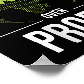 Frauen Planet über Gewinn - Umwelt Poster (Ecke)