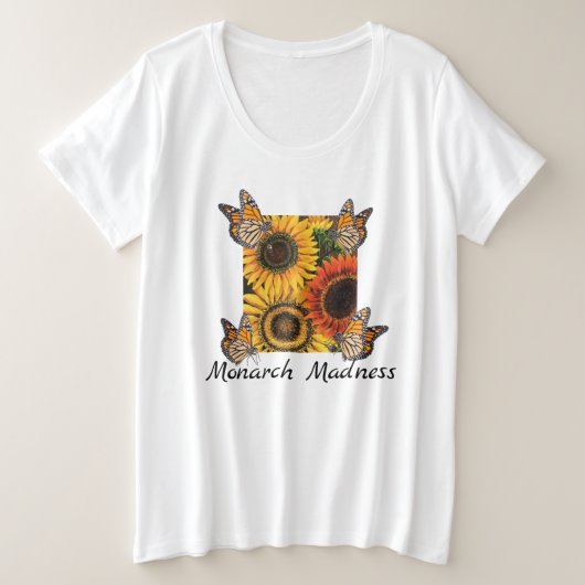 Frauen Plus Größe T-Shirt Monarchie Wahnsinn (Design vorne)